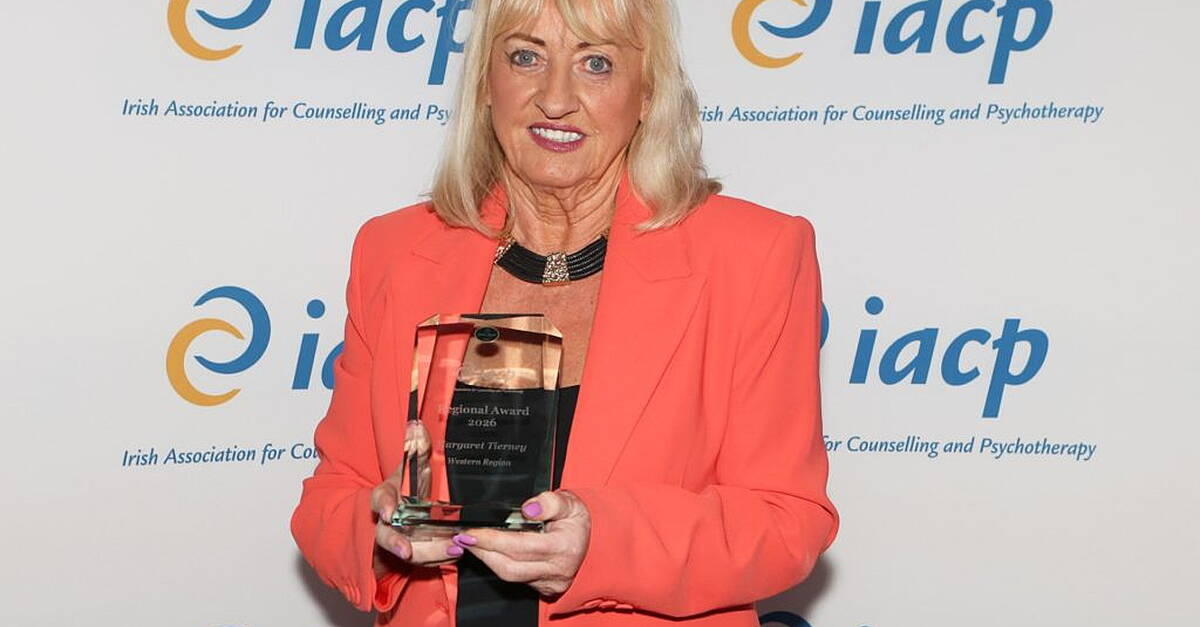 Ballybane's Margaret Tierney wins Counselling and Psychotherapy regional award