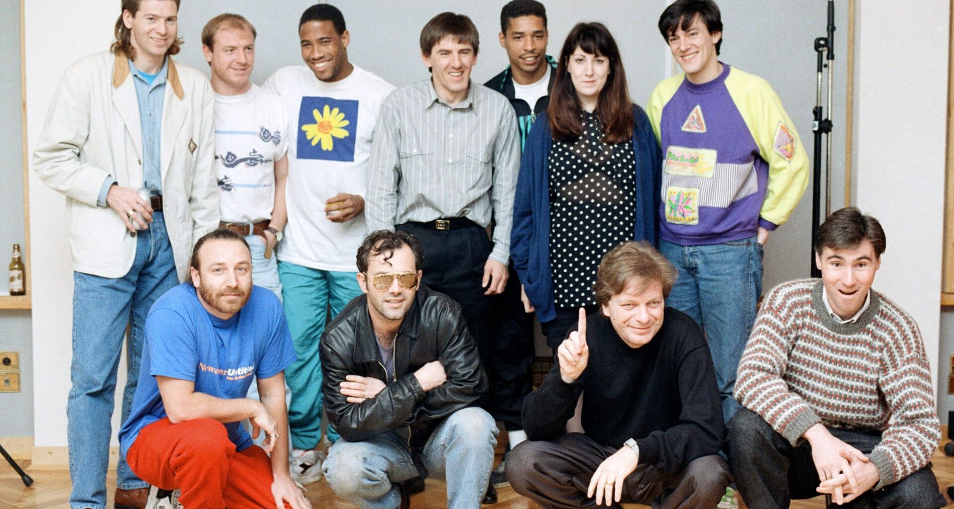 Check out Paul 'Gazza' Gascoigne and Peter Beardsley attempting John Barnes' iconic ‘World in Motion’ rap back in 1990