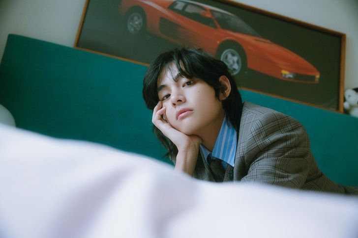 BTS member V is seen in this undated photo. Courtesy of BigHit Music