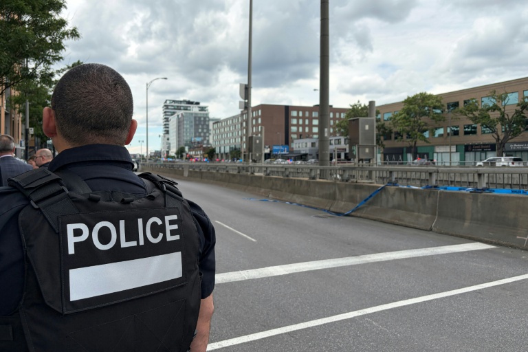 Montreal police locked down the scene of a deadly shooting on Monday