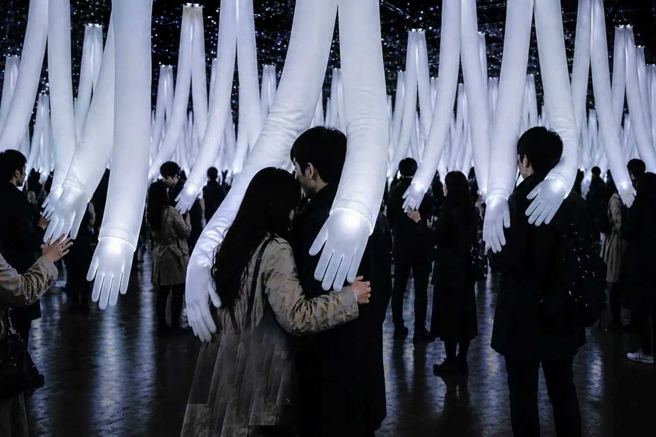 Caressing Zone installation by luzinterruptus
