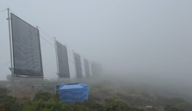 Capturing fog to make water