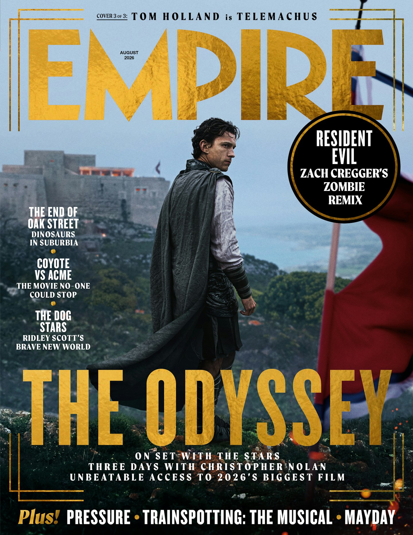 Empire – August 2026 – The Odyssey cover – Tom Holland