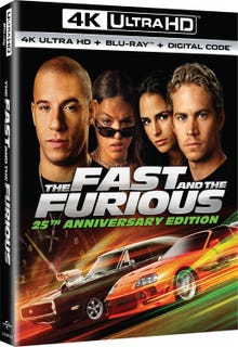 The Fast and the Furious - 25th Anniversary (4K Ultra HD + Blu-ray + DVD)