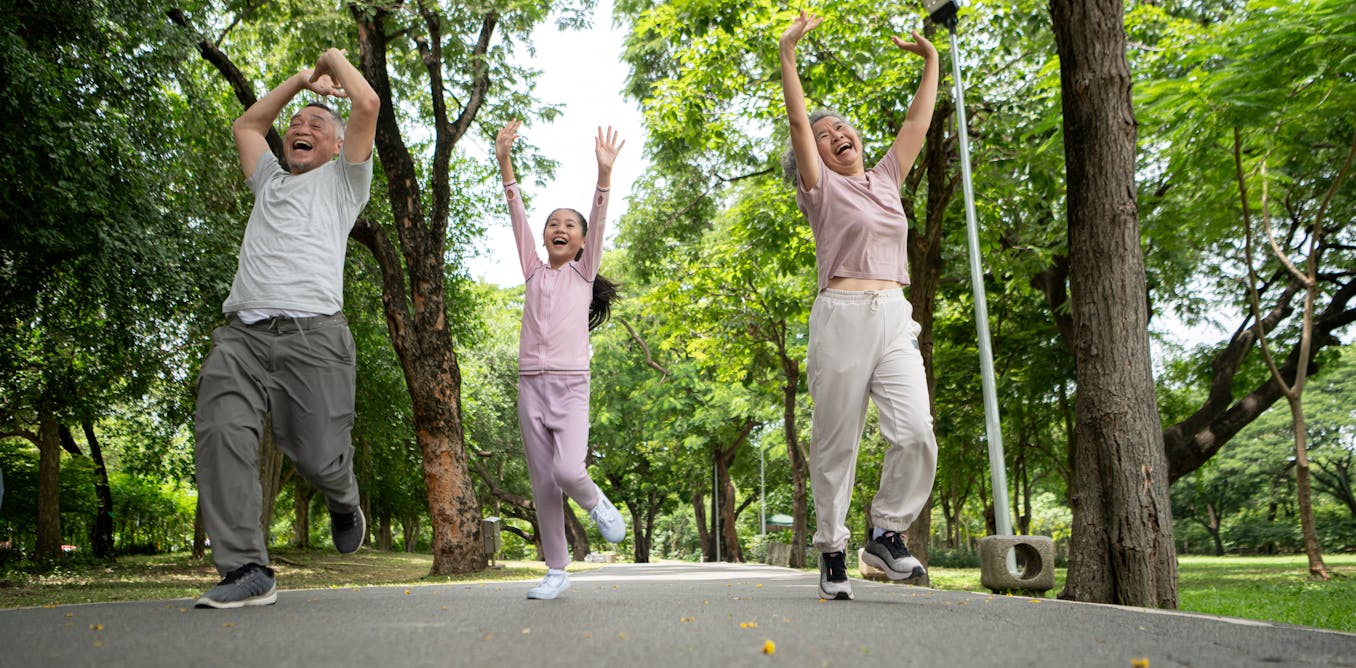 How a 45-minute family exercise session could boost thinking skills