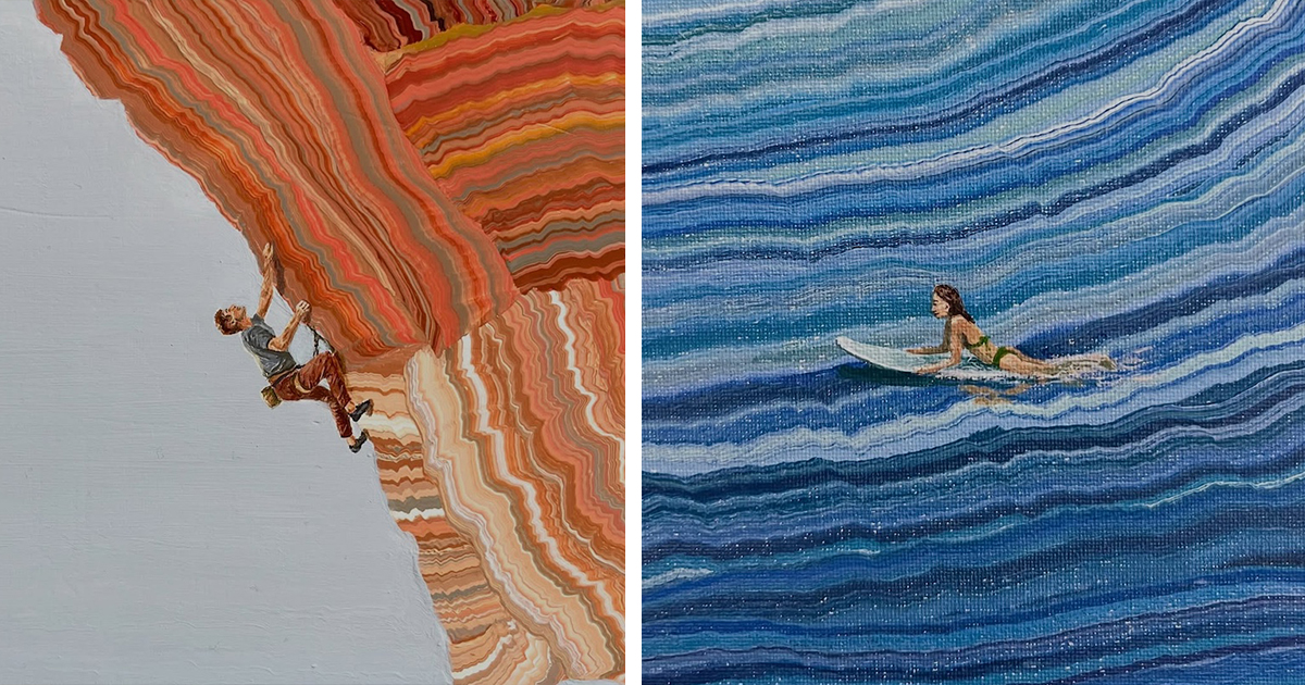 Flow State Paintings Capture the Feeling of Freedom in Nature