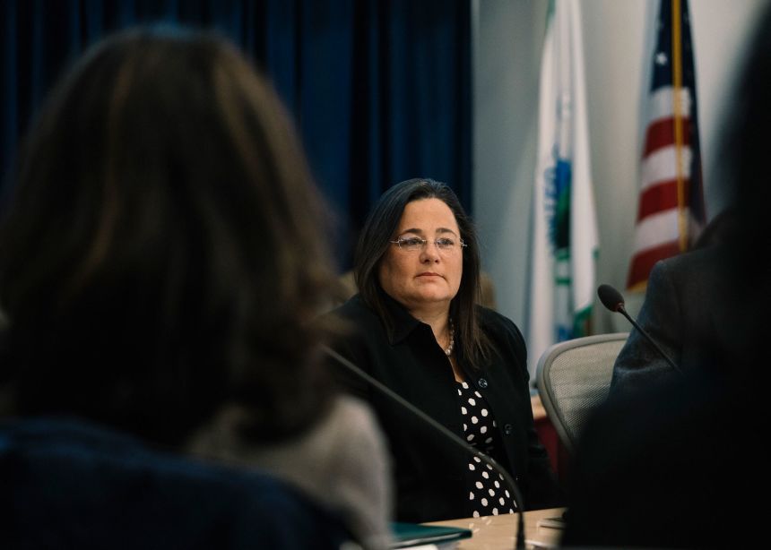 Nancy Beck, then deputy assistant administrator of the office of chemical safety and pollution prevention, during a meeting at the Environmental Protection Agency headquarters in Arlington, Virginia, on November 1, 2017.