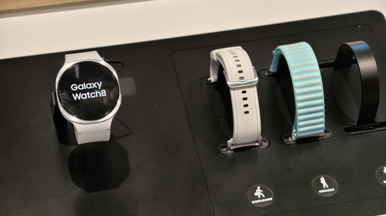 Galaxy Watch 8 on display in a store.