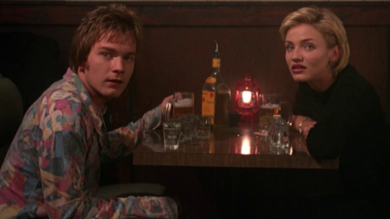 Robert and Celine at a diner table in A Life Less Ordinary