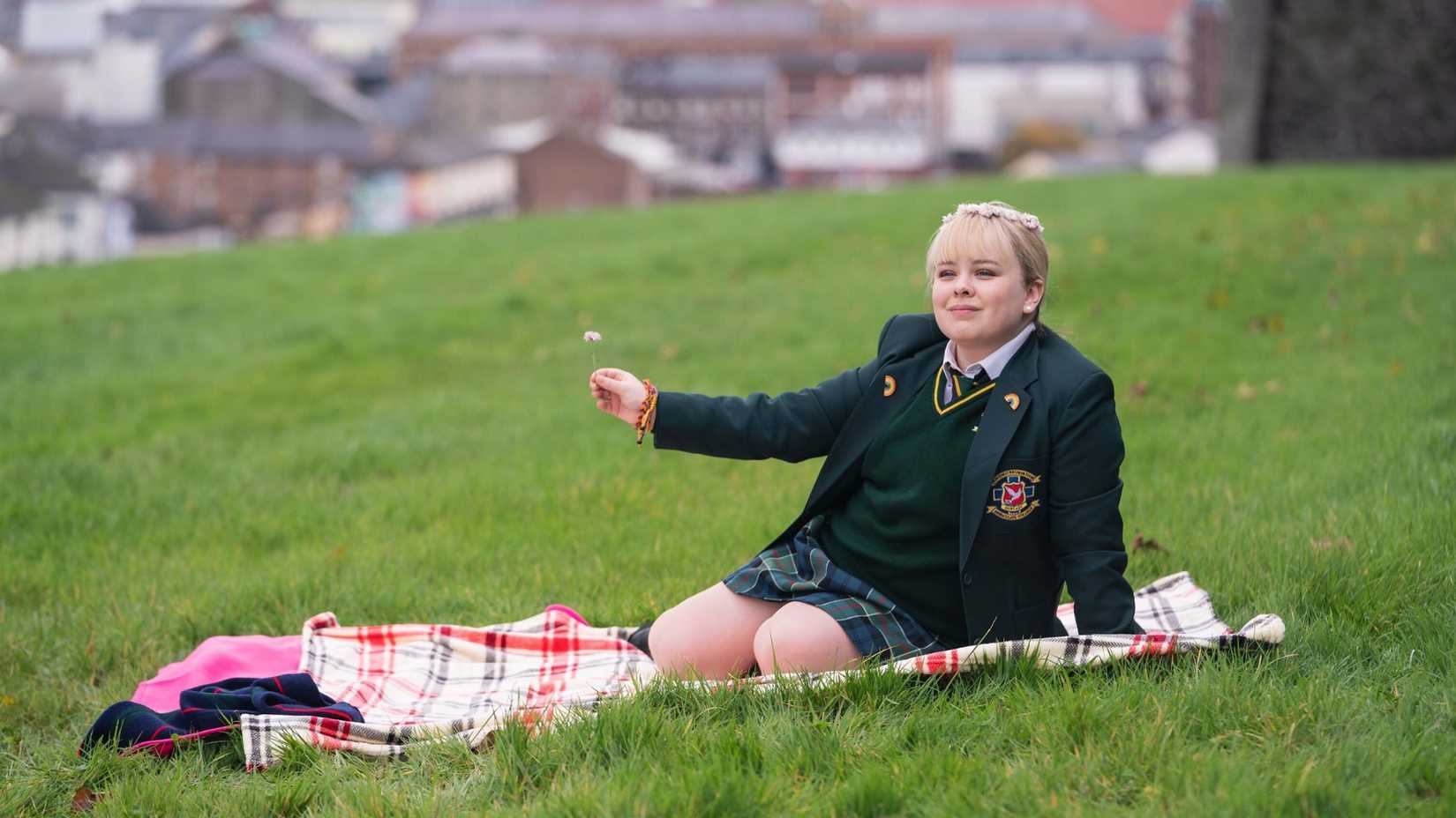 Nicola Coughlan as Clare Devlin in Derry Girls