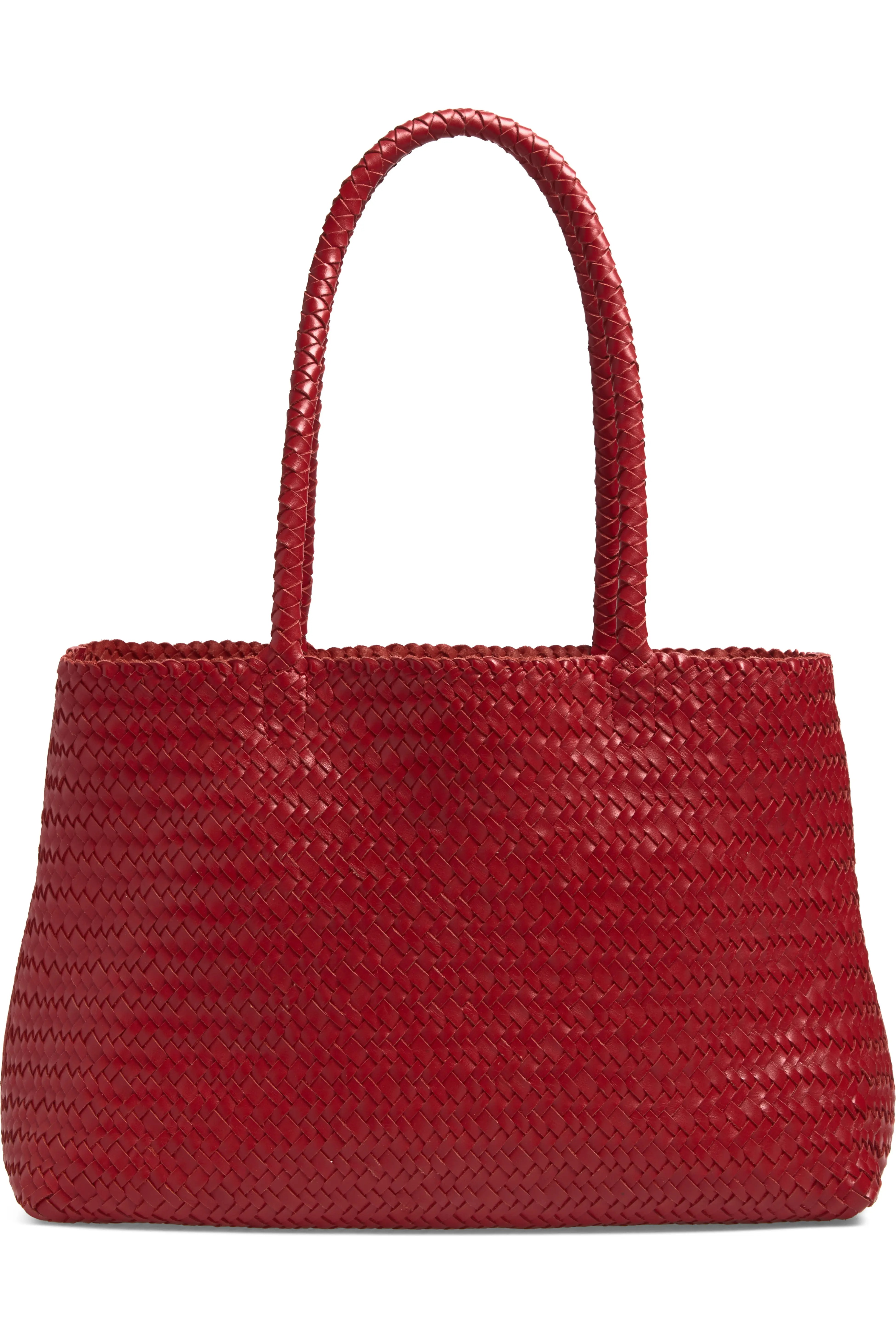 Handwoven Leather Tote