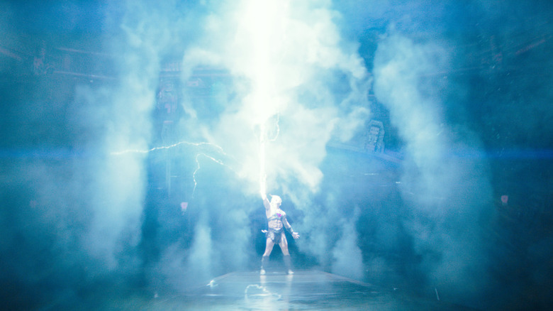 HePrince Adam transforms into He-Man with the power of Grayskull in Masters of the Universe