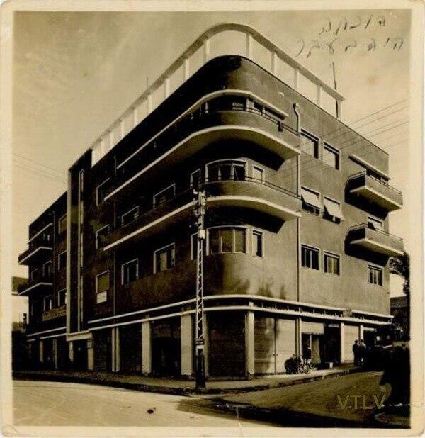 The British CID building on Jaffa Street (Photo: Courtesy of VTLV) בית מיכקשווילי - בניין הבולשת הבריטית מימי המנדט הבריטי, רחוב אילת, תל אביב