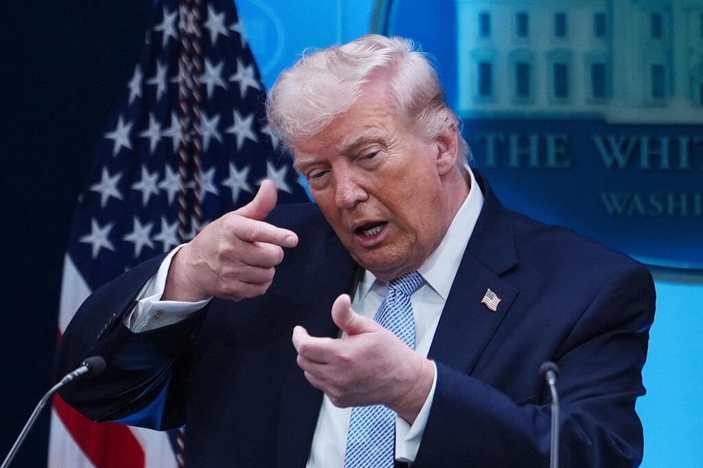 US President Donald Trump (Photo: Julia Demaree Nikhinson/AP) נשיא ארצות הברית דונלד טראמפ