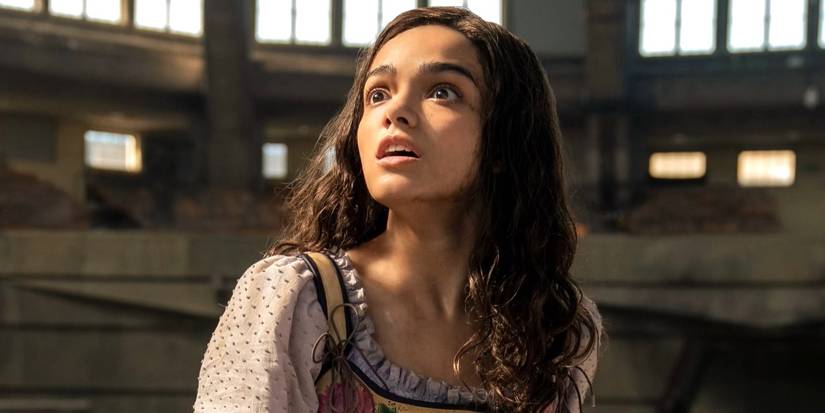 Rachel Zegler as Lucy Gray Baird in the arena in The Hunger Games: The Ballad of Songbirds and Snakes