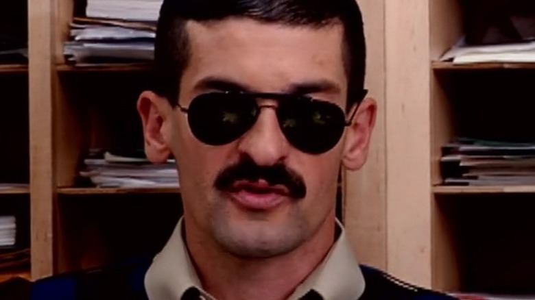 Deputy Travis Junior speaking, close up