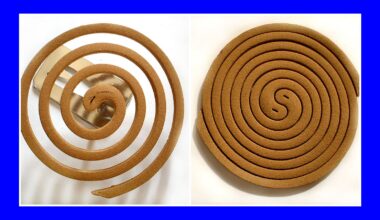 two mosquito coils in blue background