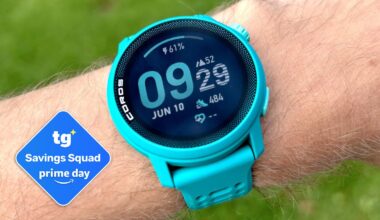 Coros Pace 3 on wearer's wrist in green