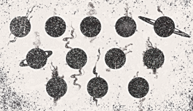 Illustration of exoplanets whose atmospheres could produce soot due to high temperatures, specific atmospheric ratios, and metallic content. (Credit: Louise Lerner)