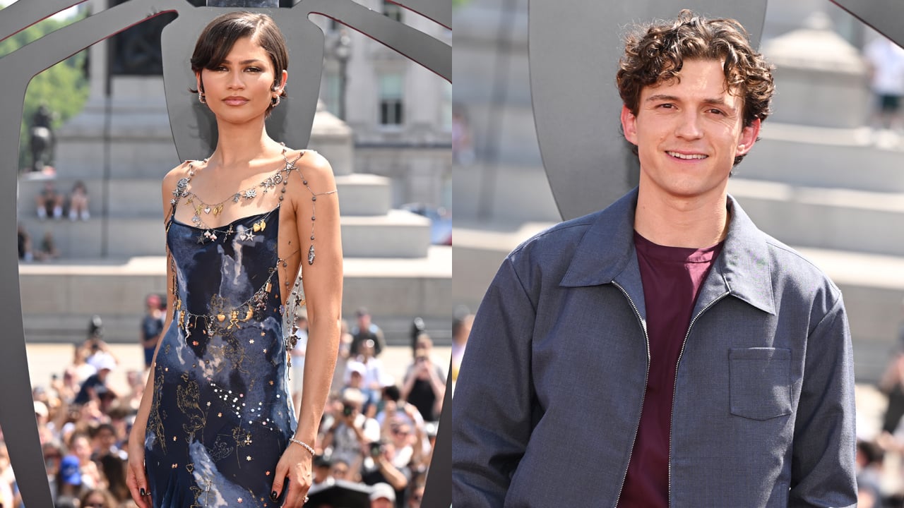 Zendaya Wows in Vintage John Galliano for 'Spider-Man: Brand New Day' Photocall in London with Husband Tom Holland - Just Jared - Celebrity News and Gossip