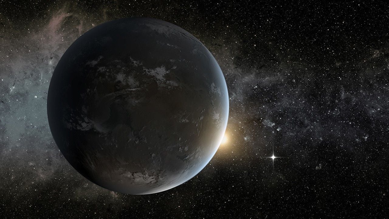 Artist's depiction of an exoplanet orbiting a sun-like star. Credit - NASA