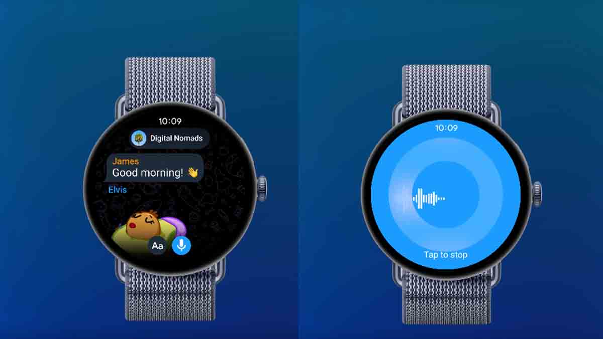 Telegram smartwatch app version features