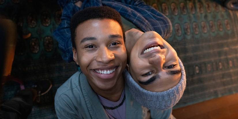 Chris Sumpter as Spencer and Sauriyan Sapkota as Amesh in 'The Midnight Club.'