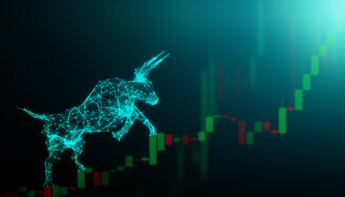 A bullish stock concept.