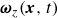 bold italic omega Subscript z Baseline left parenthesis bold italic x comma t right parenthesis