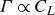 upper Gamma proportional to upper C Subscript upper L