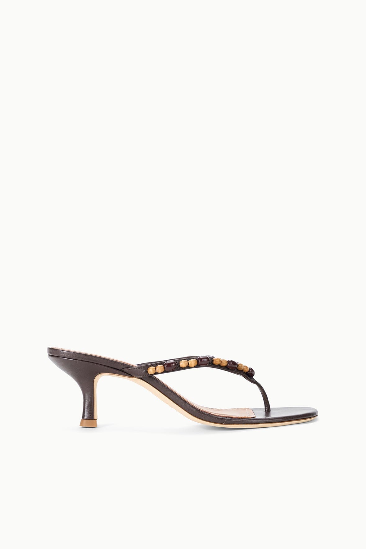 Freja Kitten Heel | Wood Beads - Wood Beads / 35
