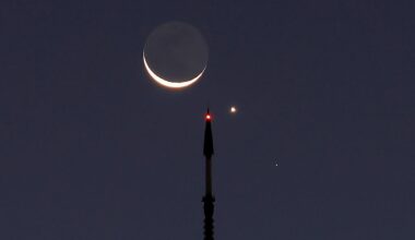 Venus and the crescent Moon. Credit: Gary Hershorn&nbsp;/&nbsp;Contributor