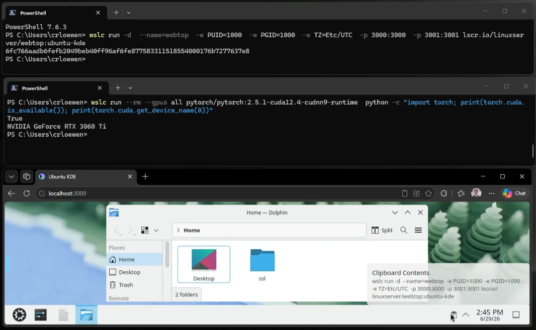 WSL Containers is Now Available in Public Preview
