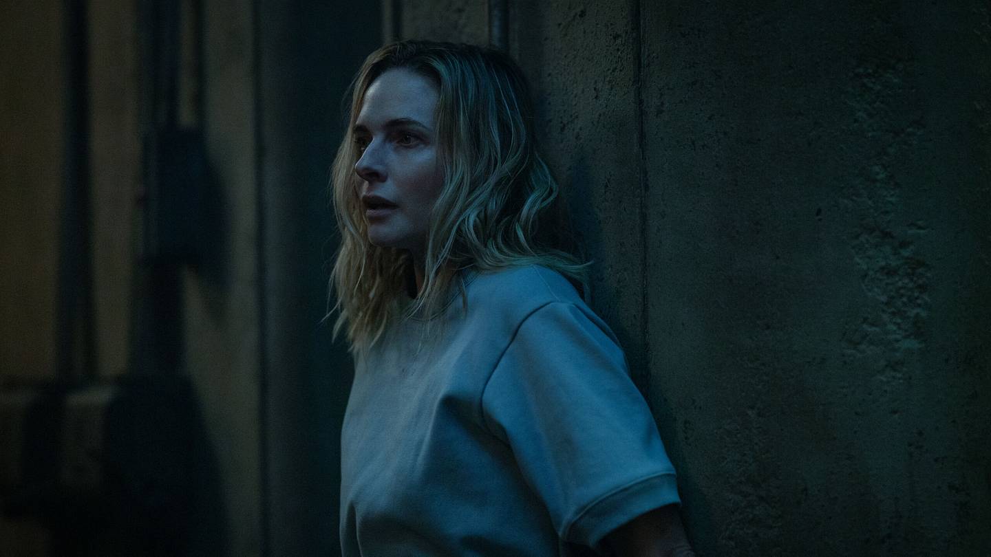 Remmie Milner and Rebecca Ferguson in Silo season 3.