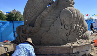 Sand sculptures damaged by vandals at Parksville beach festival