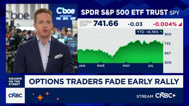 Options Action: Options traders fade early rally