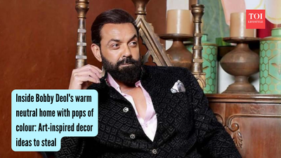 Inside Bobby Deol's warm neutral home with pops of colour: Art-inspired decor ideas to steal