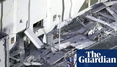 Japan earthquake injures 50 and traps ‘many people’ inside shopping mall | Asia Pacific