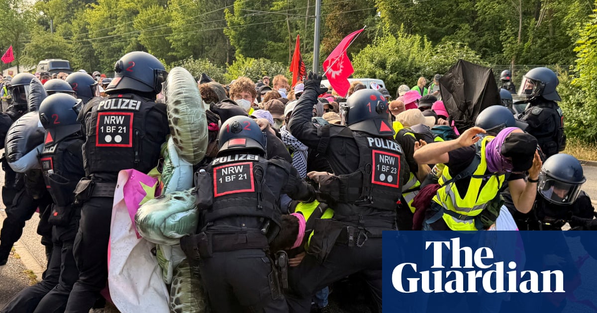 German riot police clash with protesters hoping to block far-right AfD conference | Germany