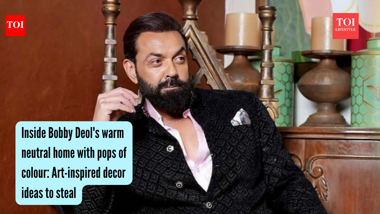 Inside Bobby Deol's warm neutral home with pops of colour: Art-inspired decor ideas to steal