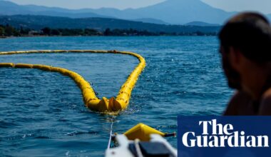 ‘Better safe than sorry’: Greece installs floating barrier to ward off toxic fish | Greece