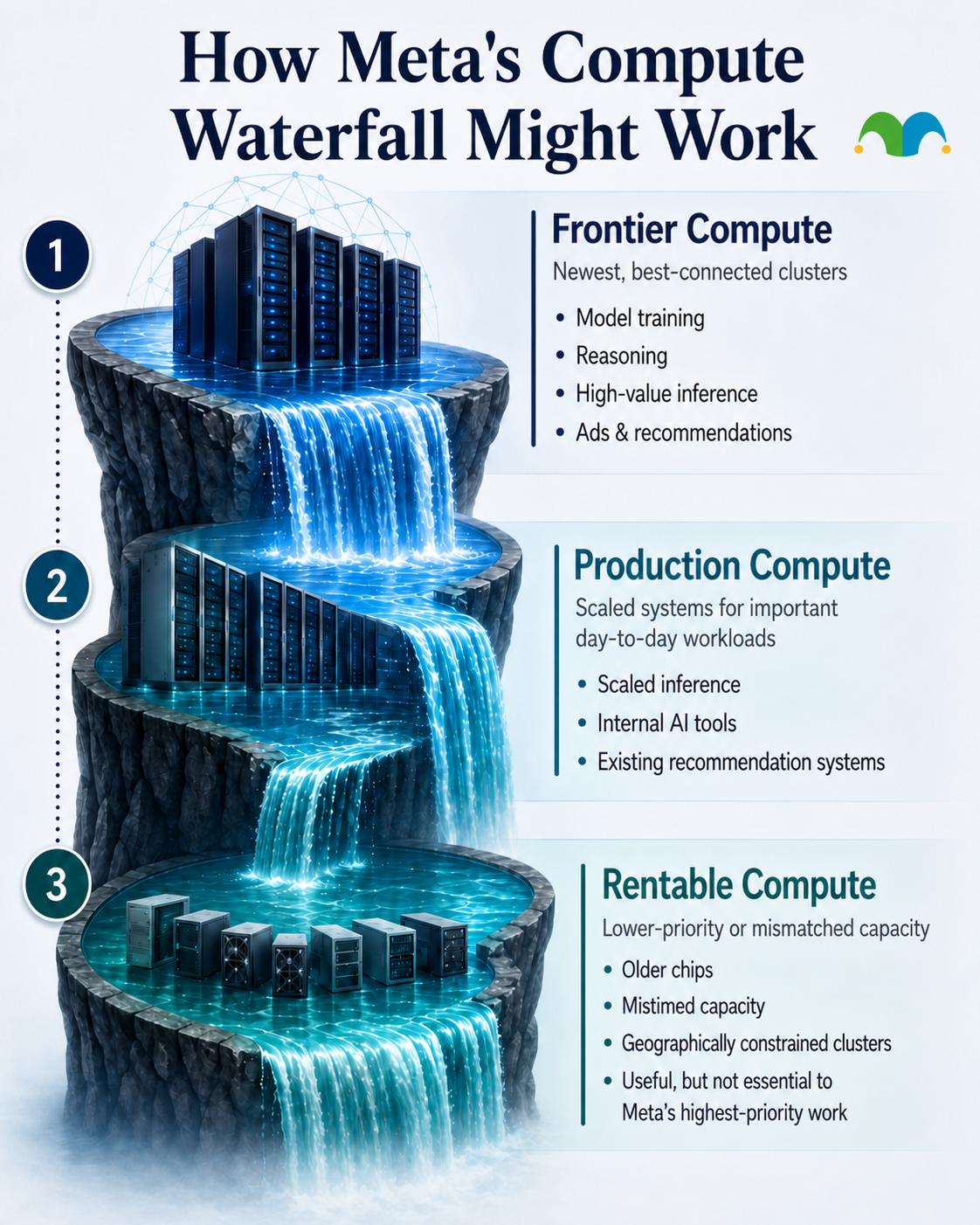 How Meta's Compute Waterfall Might Work