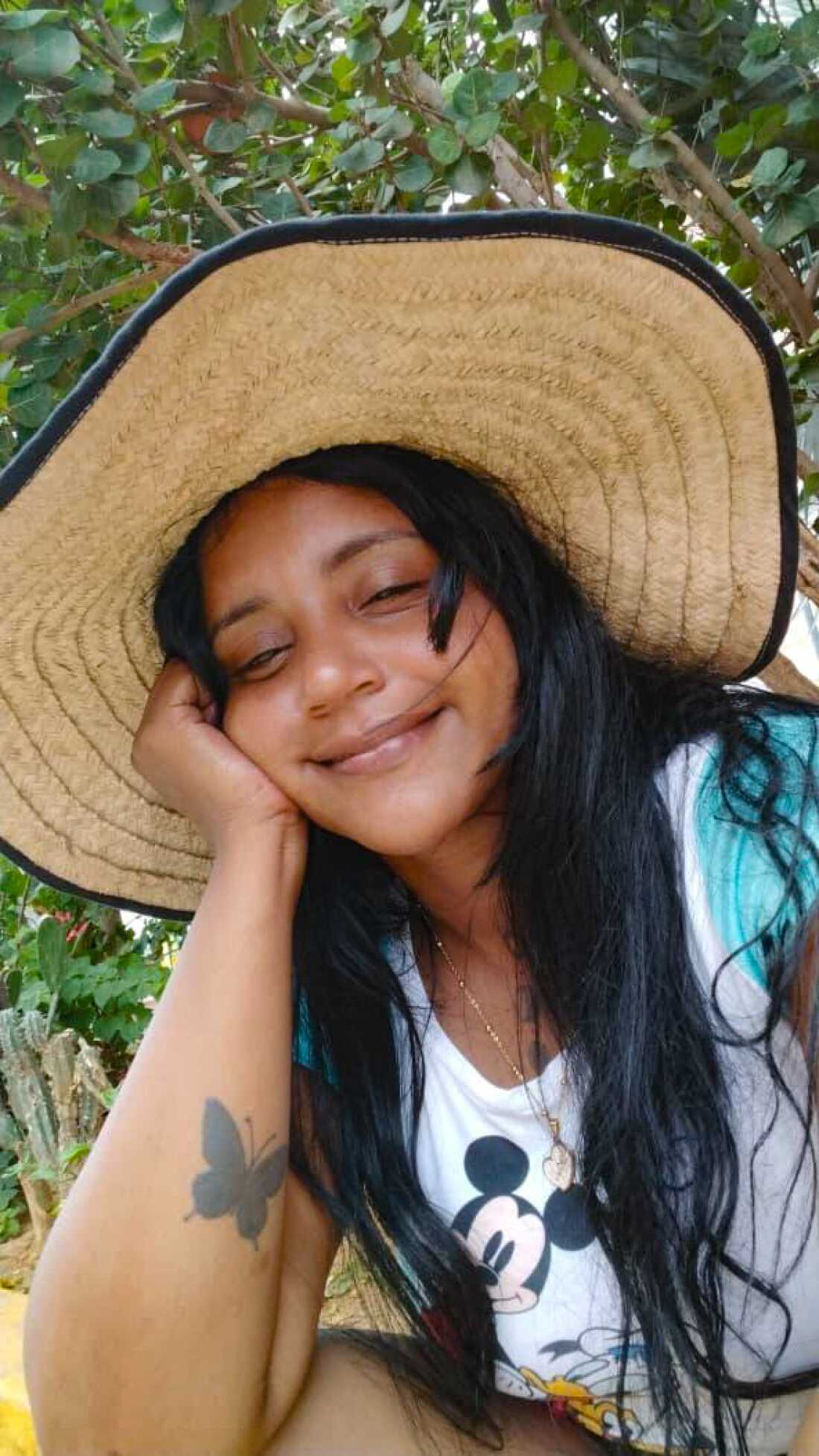 Luz Noguera, 36, says she is simply grateful to be alive. "The day after the catastrophe, I took this photo with a smile," she said.