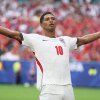 England's Jude Bellingham celebrates scoring his team's second goal during the World Cup quarterfinal match between England and Norway on Saturday in Miami Gardens, Fla.