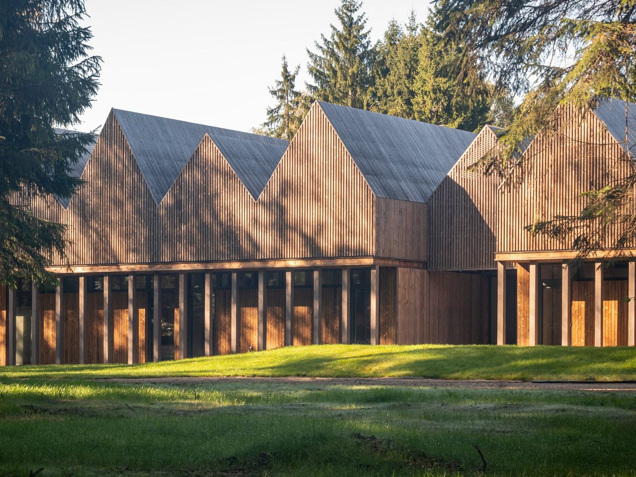 This Lithuanian Forest Retreat Glows Like a Lantern at the Edge of the Trees