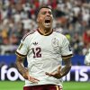 Spain's Pedro Porro celebrates scoring his team's second goal during the World Cup semifinal against France on Tuesday in Arlington, Texas.