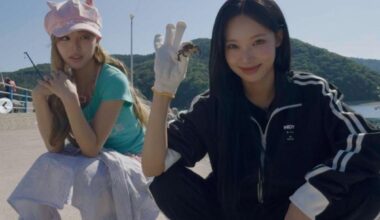 RESCENE leader Woni, right, and fellow member Minami fish in the former
