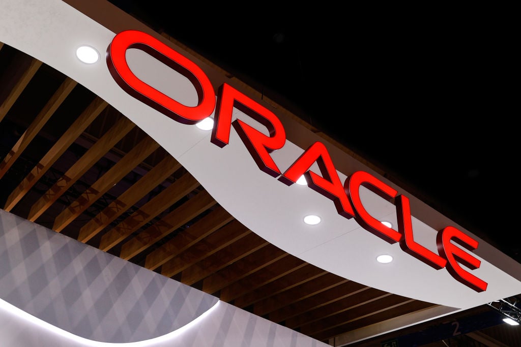 The Oracle logo.