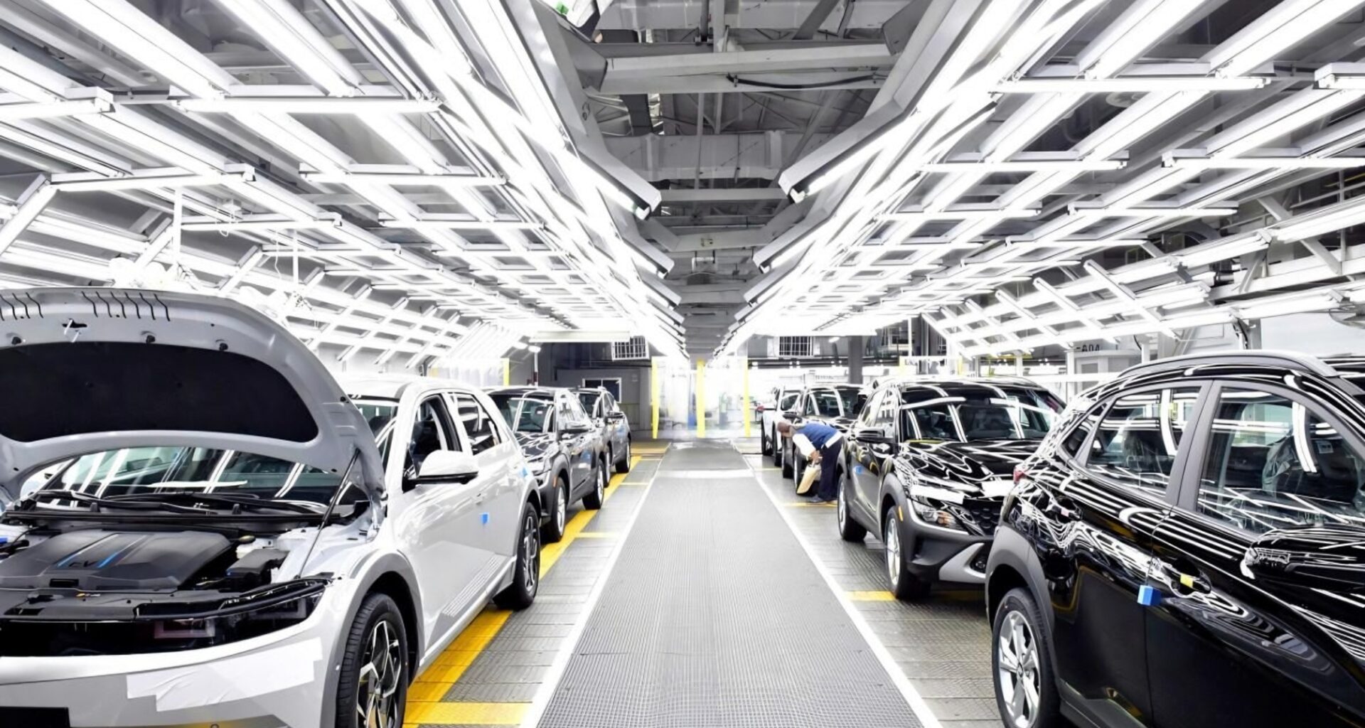 A production line for Hyundai Motor