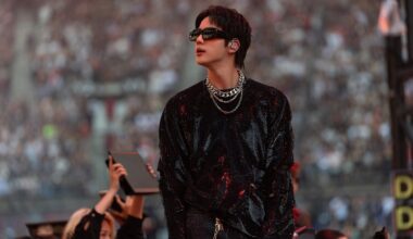 See BTS Jin's and RM's Custom Gucci Looks for BTS WORLD TOUR ARIRANG - L'Officiel Singapore